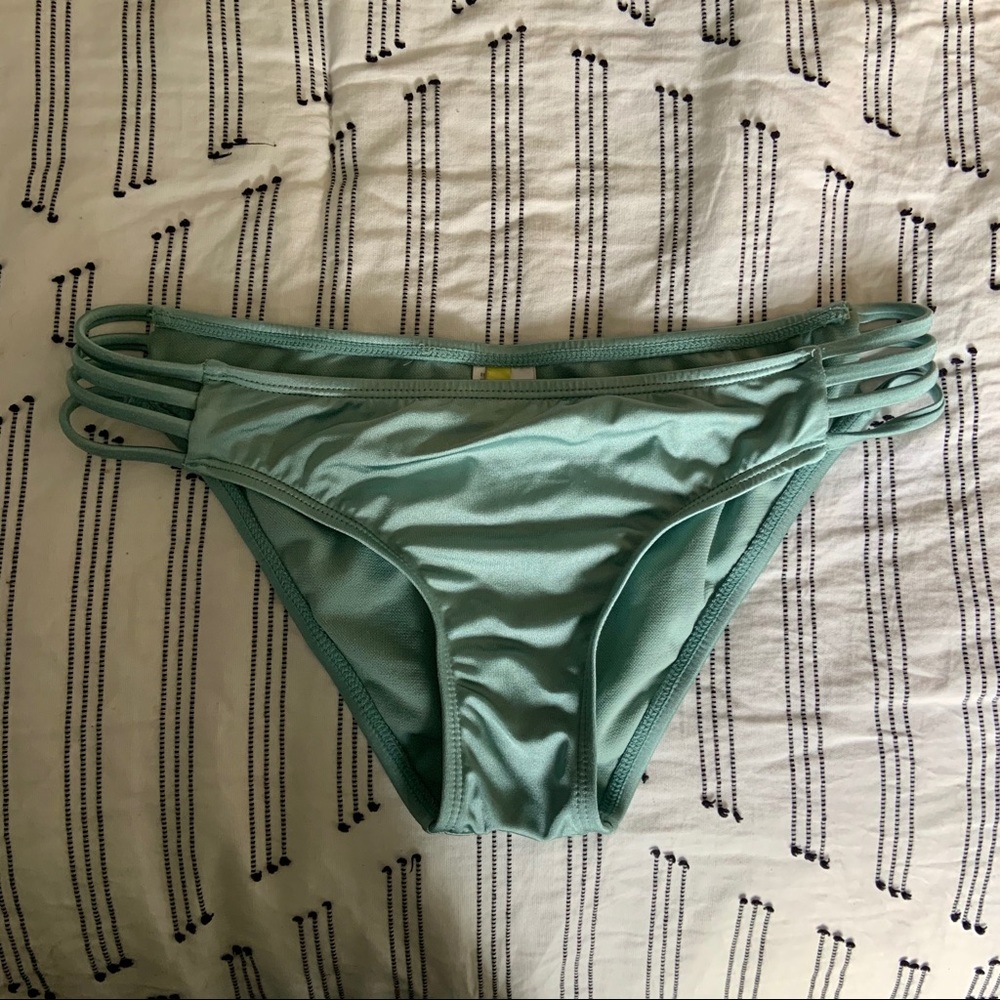 Sea Green (shimmery/metallic look) strappy bottoms